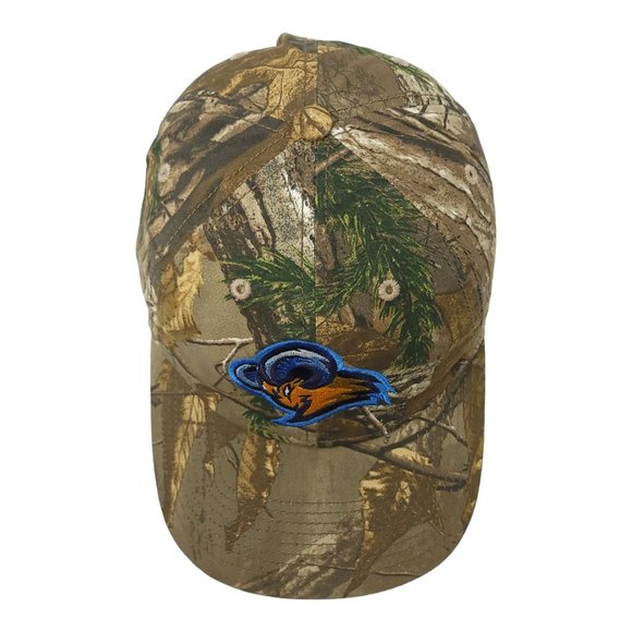 Rams Patch Logo Camo Truck Strap Cap Trucker Baseball Hat Cotton The Game - Picture 6 of 12